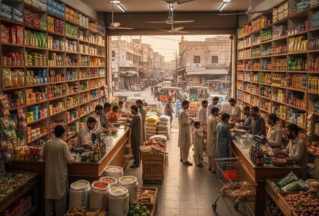 Busy General Store in Central Quetta