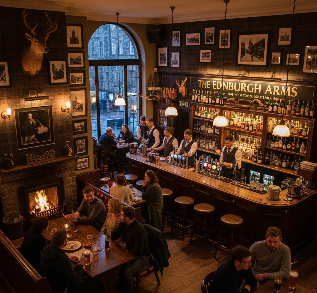 Traditional Pub in Edinburgh Old Town
