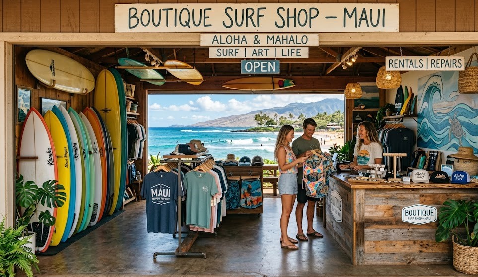 Boutique Surf Shop for Sale – Maui